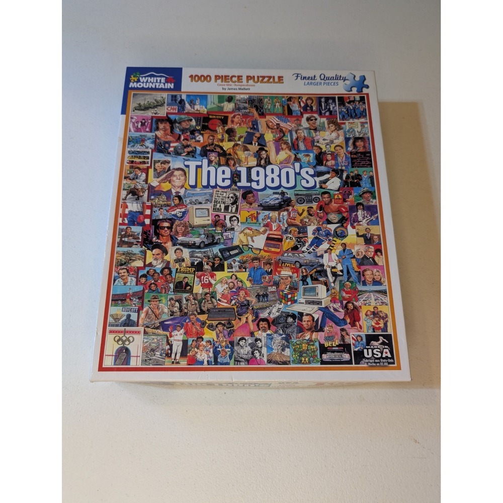 White Mountain The 1980s 1000 Piece Puzzle by James Mellett – All Pieces Present - Picture 1 of 4